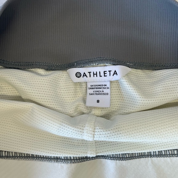 Athleta Skirt - gray and white with pockets NWO TAGS - Picture 6 of 6